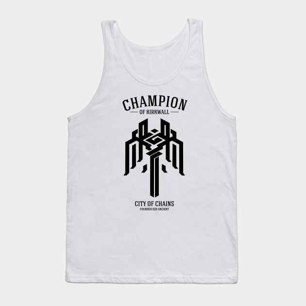 Champion of Kirkwall (dark) Tank Top by firlachiel